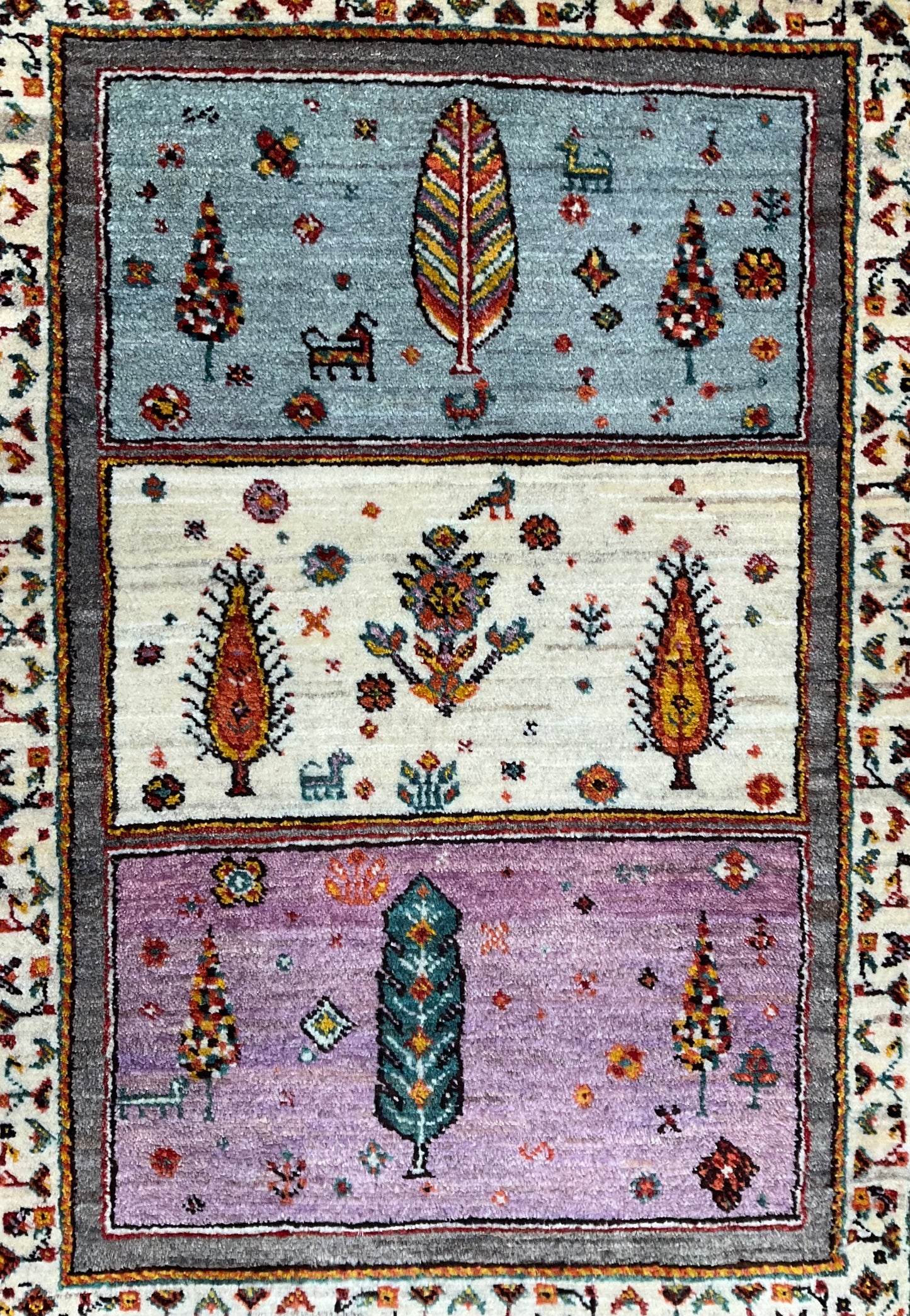 カシュクリギャッベ 89cm x62cm RJ16083