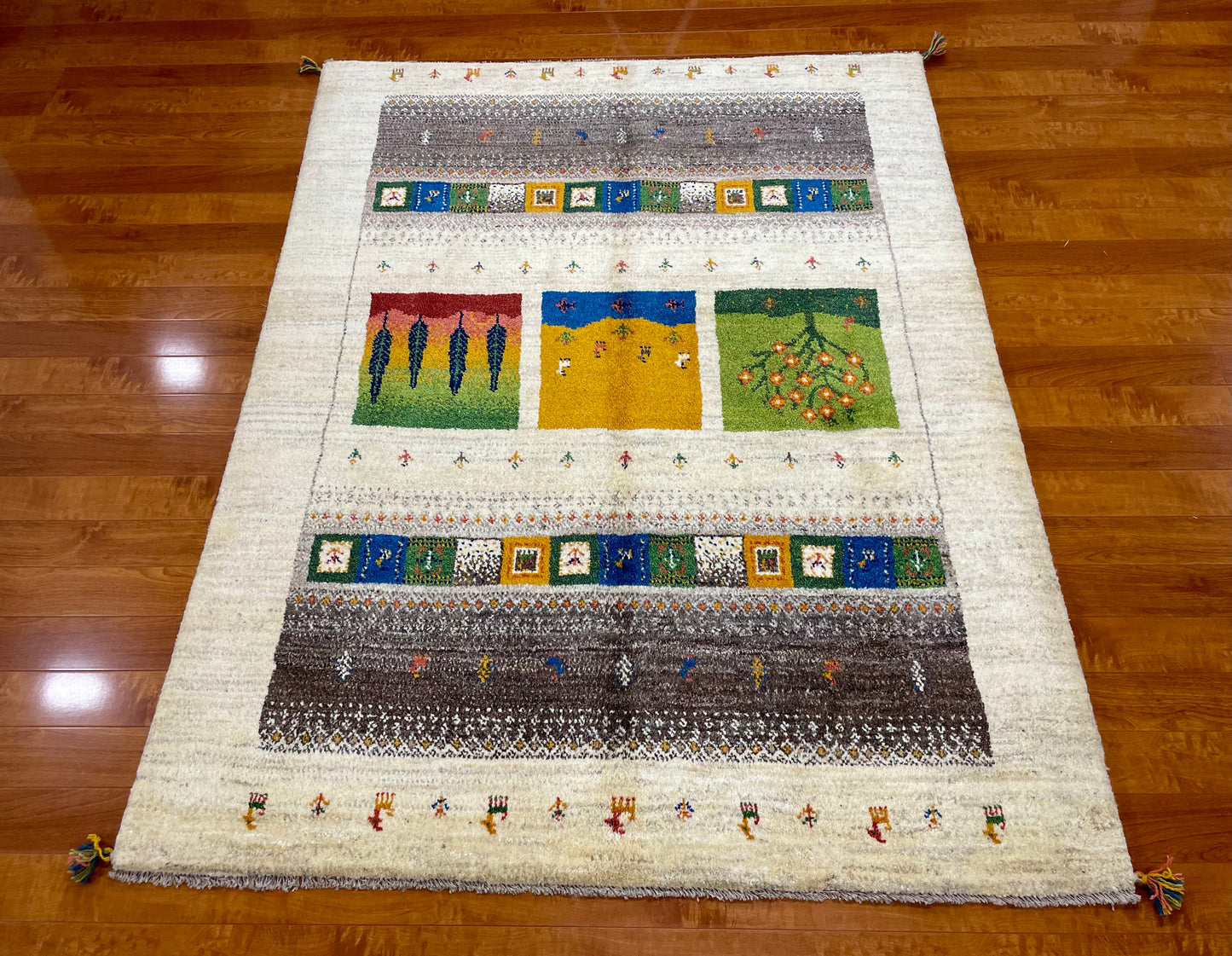 【オンライン限定】ギャッベ 200cm x 157cm RJ3882