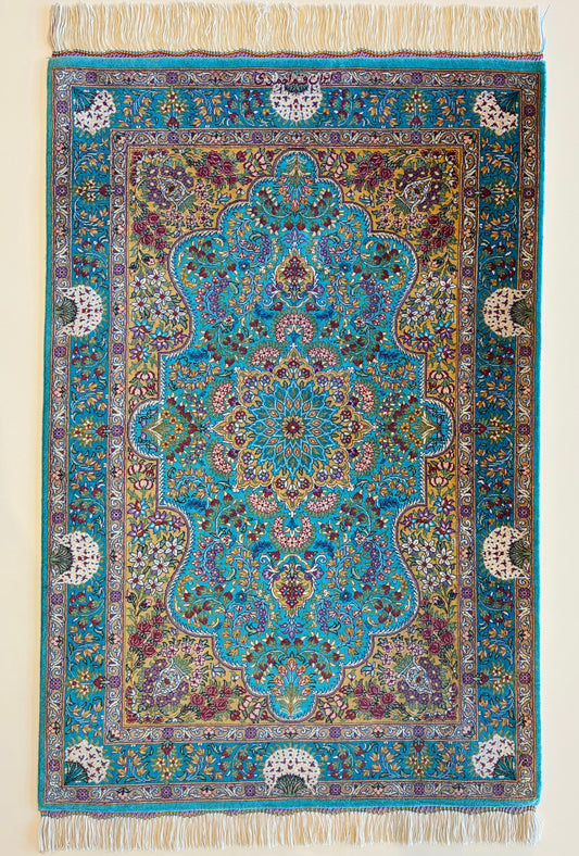 【千葉店】クム アフマディ工房 90cm x 62cm PS11946