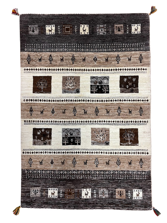 【オンライン限定】カシュクリギャッベ 130cm x 87cm RD13607