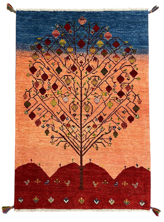 【オンライン限定】カシュクリギャッベ 126cm x 85cm RJ12216