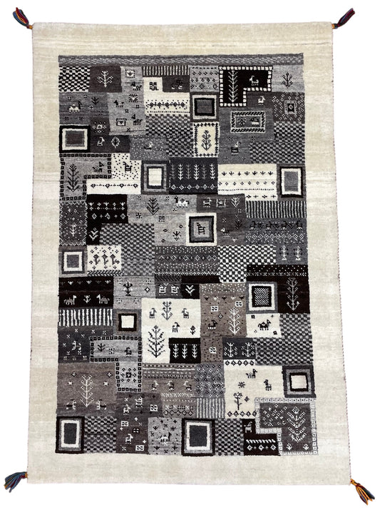 【オンライン限定】カシュクリギャッベ 125cm x 85cm RJ12460