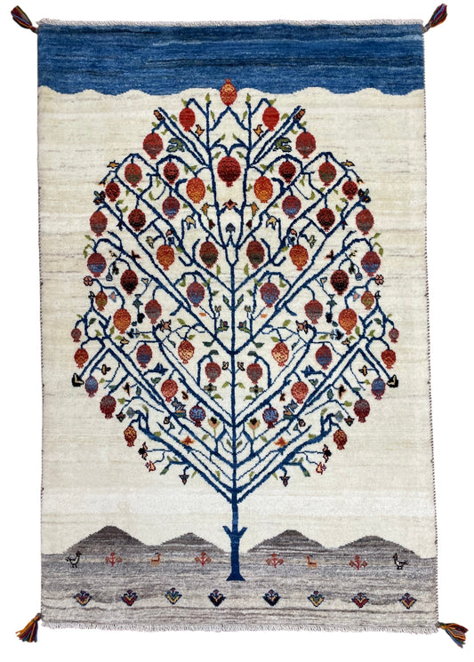 【オンライン限定】カシュクリギャッベ 134cm x 88cm RJ13316