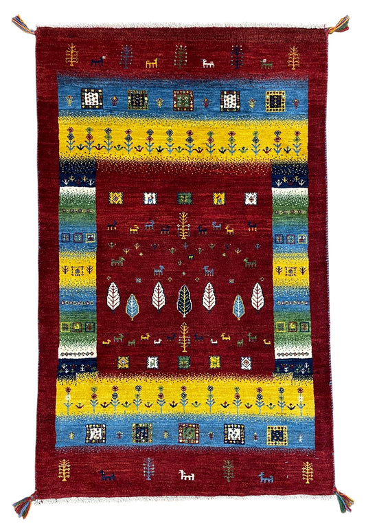 【オンライン限定】カシュクリギャッベ 135cm x 84cm RJ13345