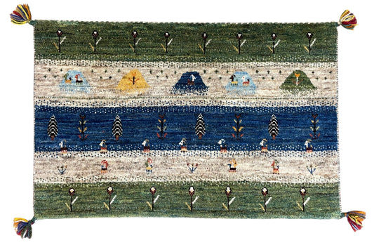 【オンライン限定】カシュクリギャッベ 54cm x 85cm RD13609