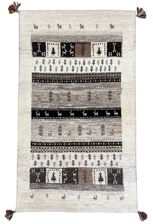 【オンライン限定】カシュクリギャッベ 136cm x 80cm RJ518