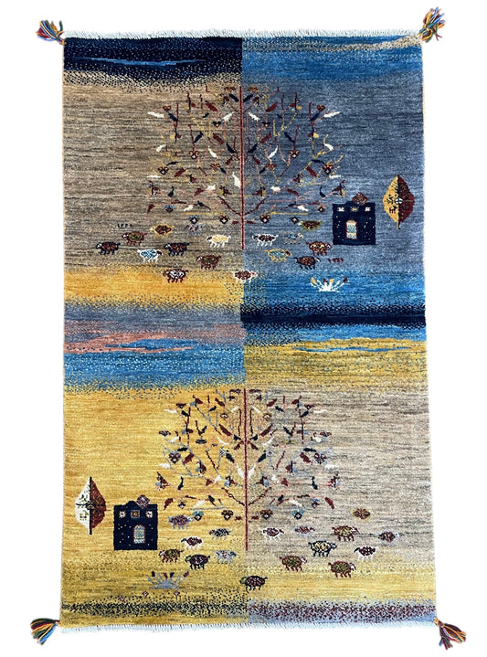 【オンライン限定】カシュクリギャッベ 133cm x 84cm RJ13010