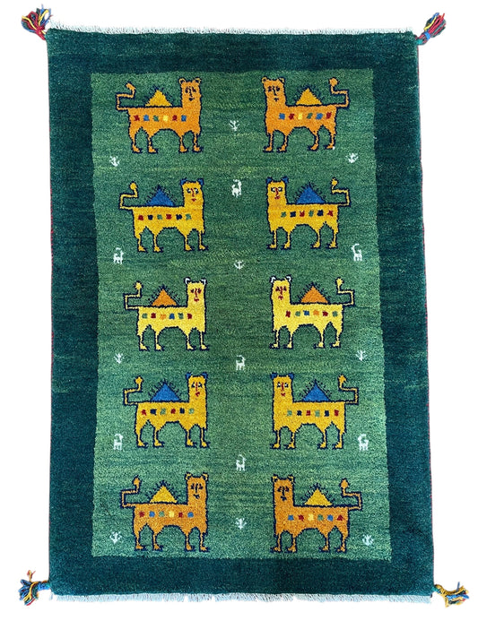 【オンライン限定】ギャッベ 128cm x 86cm RJ3526