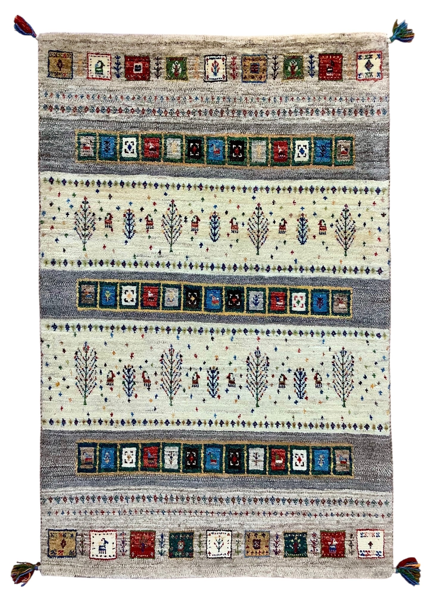 【オンライン限定】カシュクリギャッベ 130cm x 84cm RJ7858