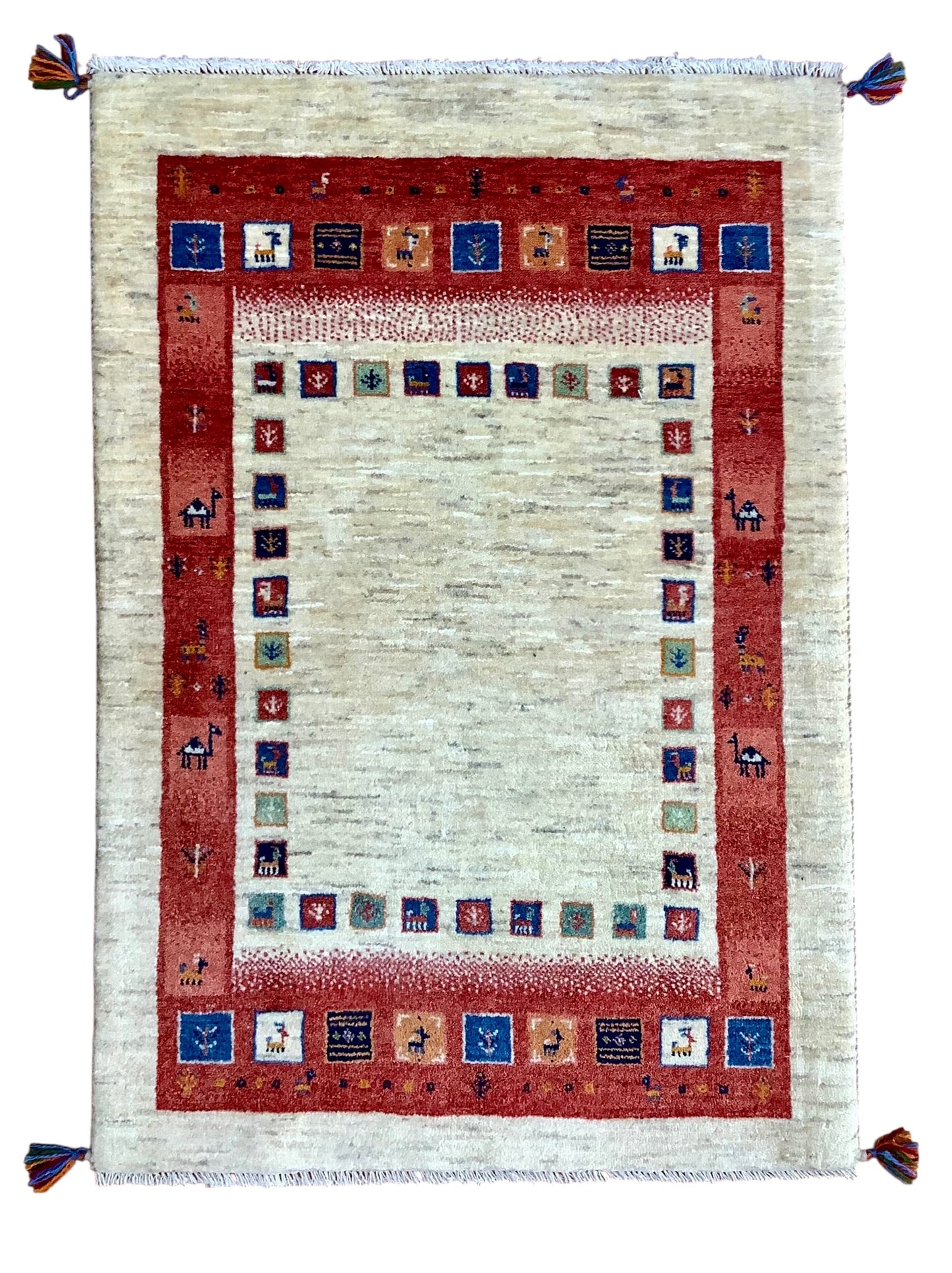 【オンライン限定】カシュクリギャッベ 120cm x 83cm RJ3140