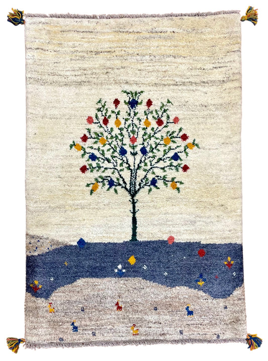 【オンライン限定】ギャッベ 125cm x 87cm RJ8114