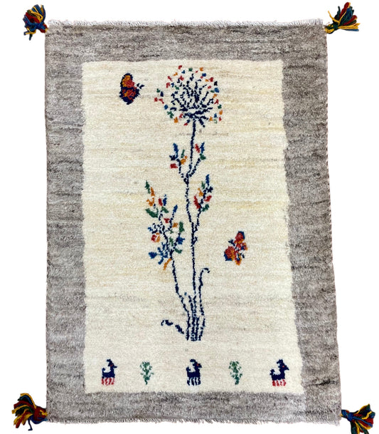 【オンライン限定】ギャッベ 87cm x 63cm RJ14186