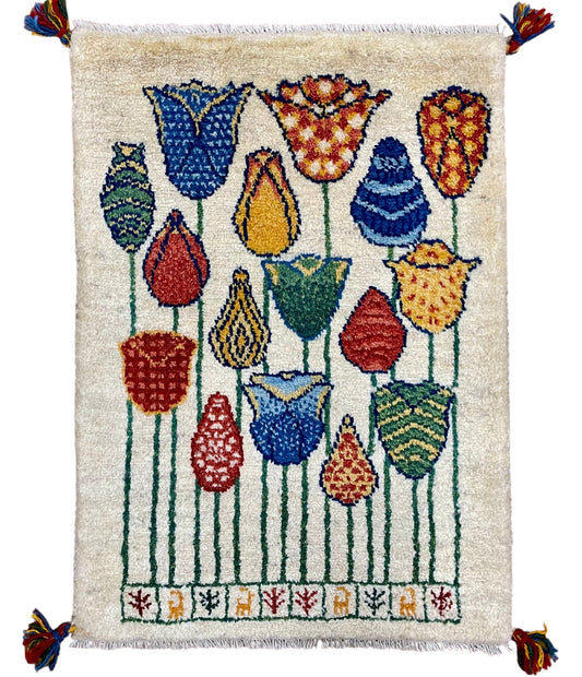 【オンライン限定】ギャッベ 90cm x 63cm RJ13747