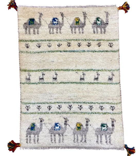 【オンライン限定】ギャッベ 87cm x 60cm RJ14157