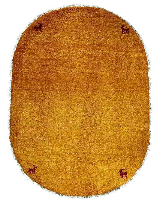 【オンライン限定】ギャッベ 88cm x 64cm (楕円形) RJ12839