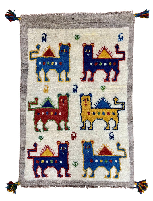 【オンライン限定】ギャッベ 88cm x 60cm RJ13709