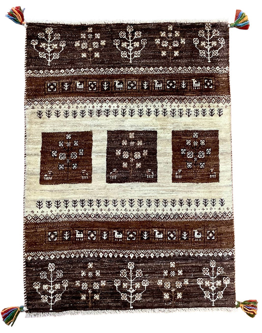 【オンライン限定】カシュクリギャッベ 92cm x 66cm RJ6647