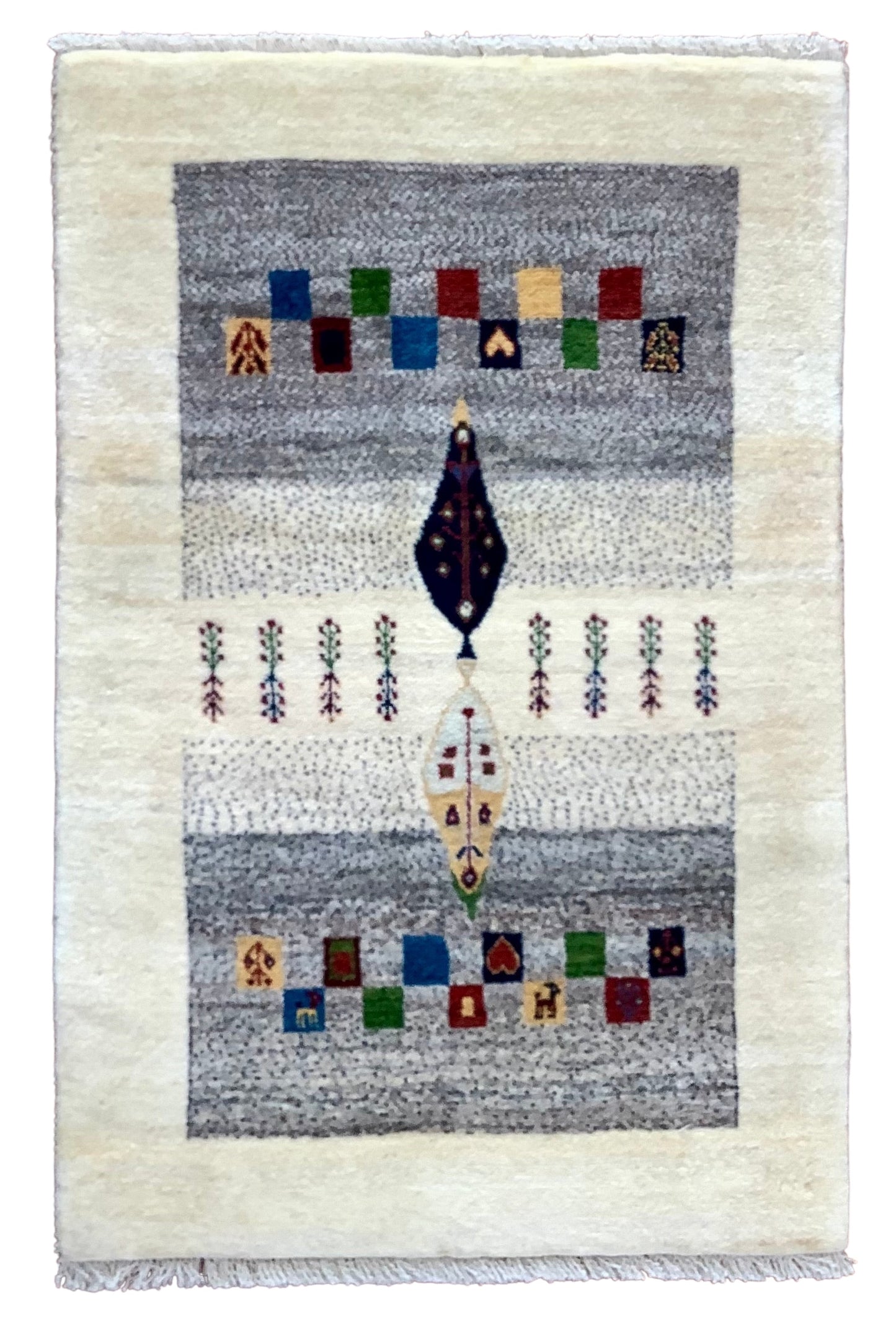【オンライン限定】カシュクリギャッベ 93cm x 62cm RJ10227
