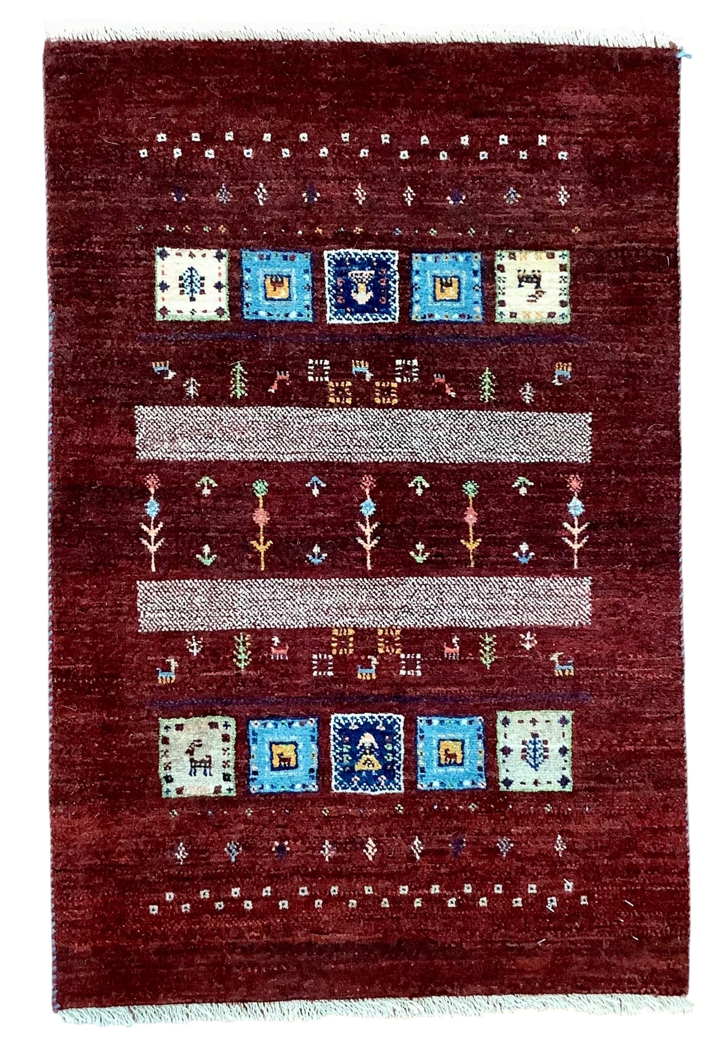 【オンライン限定】カシュクリギャッベ 97cm x 65cm RJ9800