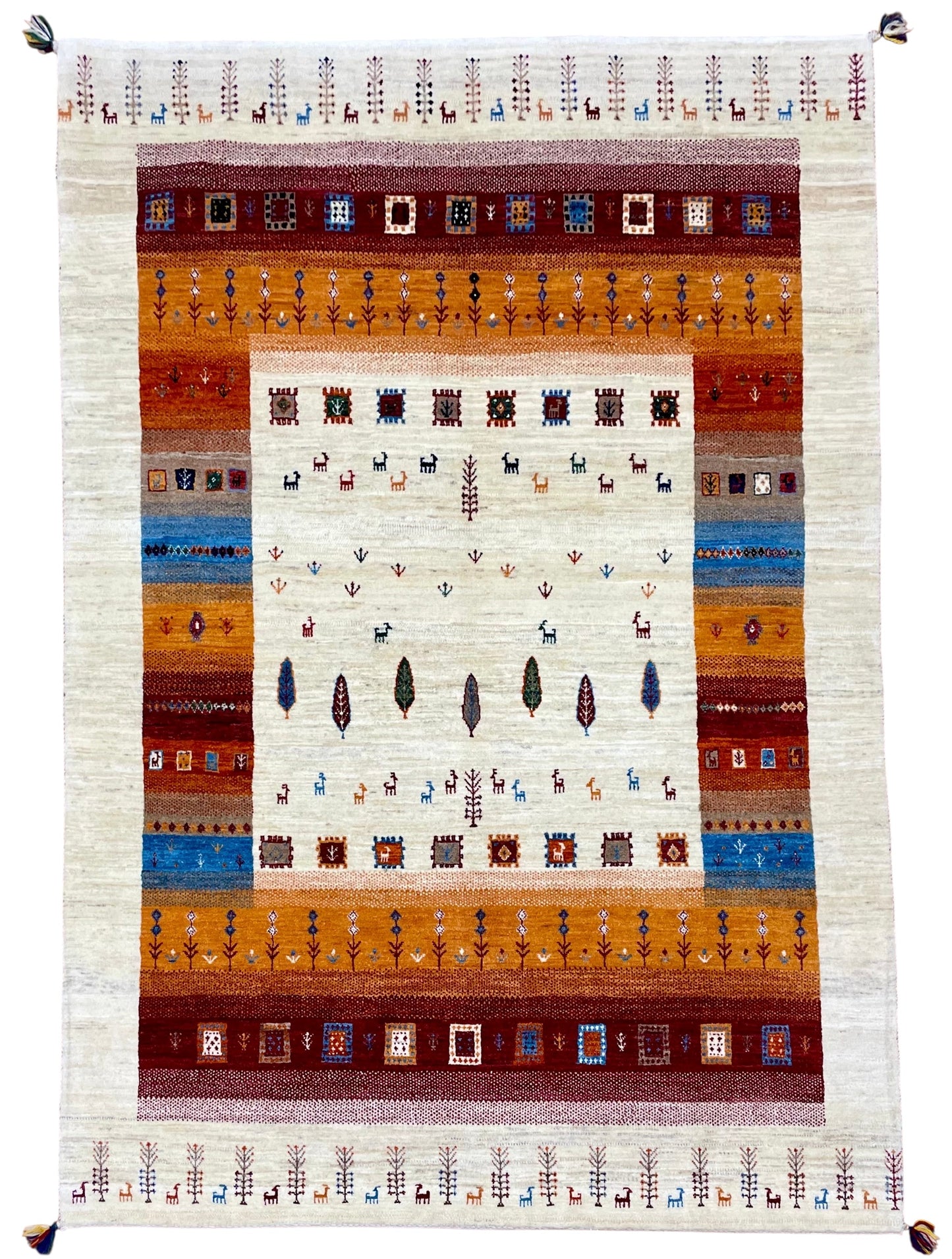 【オンライン限定】カシュクリギャッベ 220cm x 150cm BT11463