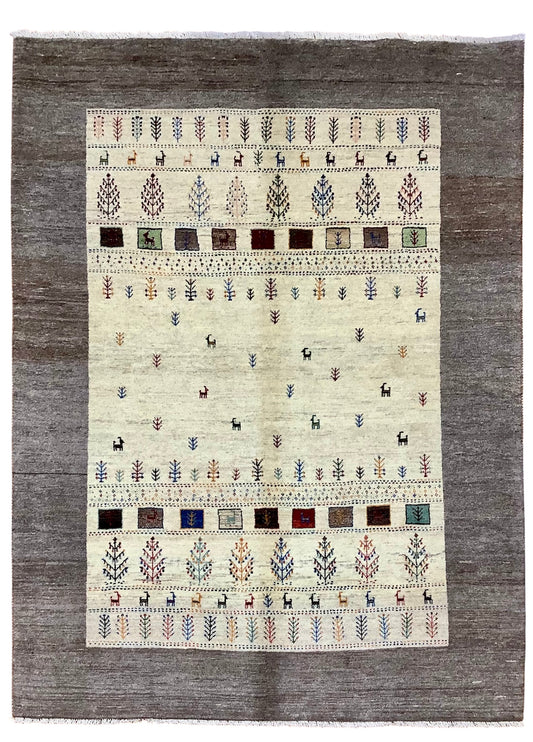 【オンライン限定】カシュクリギャッベ 208cm x 155cm RJ10992