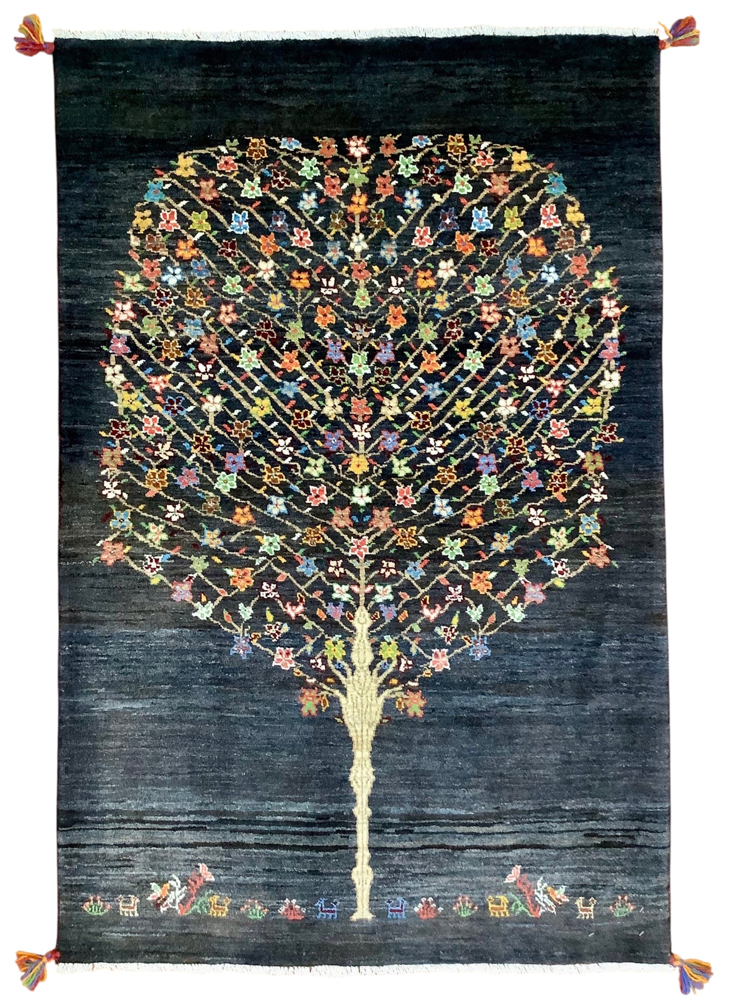 【オンライン限定】カシュクリギャッベ 155cm x 102cm RJ9097