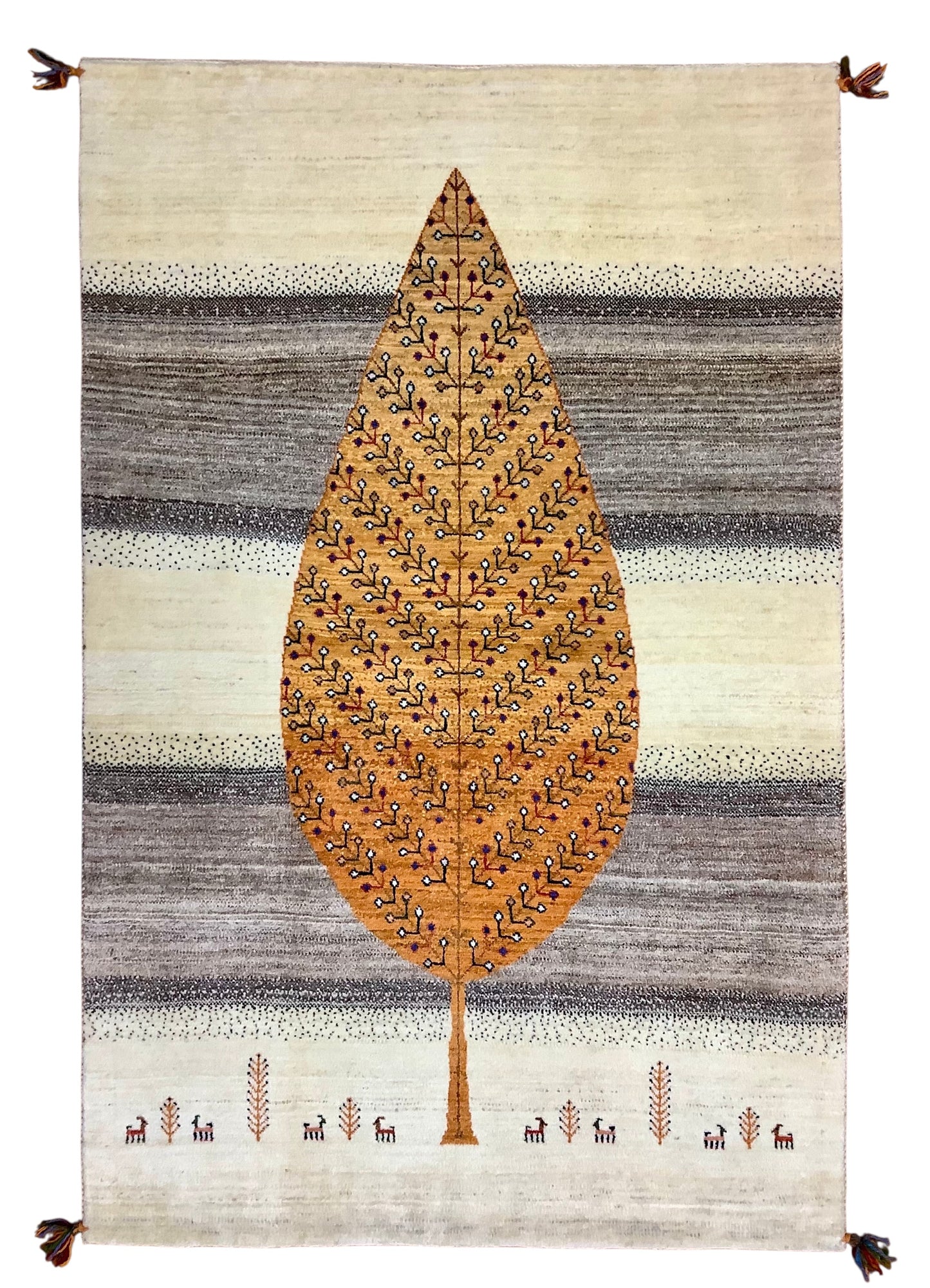 【オンライン限定】カシュクリギャッベ 158cm x 103cm RJ9802