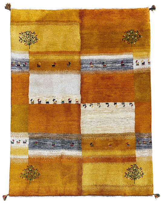 【オンライン限定】ギャッベ 197cm x 155cm RJ7504