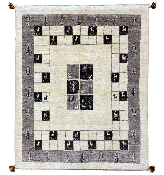 【オンライン限定】ギャッベ 190cm x 156cm RJ202