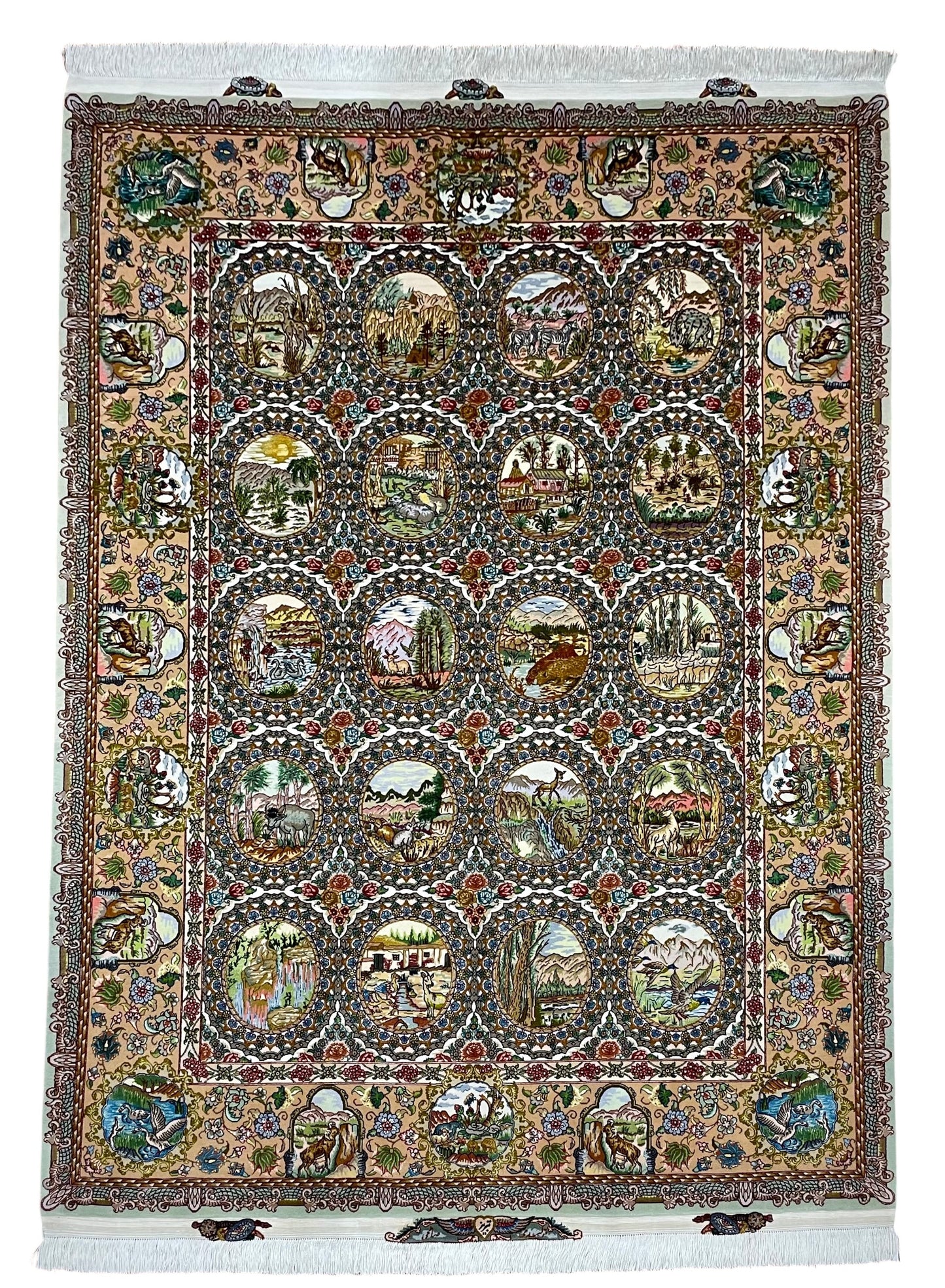 【オンライン限定】タブリーズ(70ラージ) サーレヒ工房 210cm x 150cm JM504