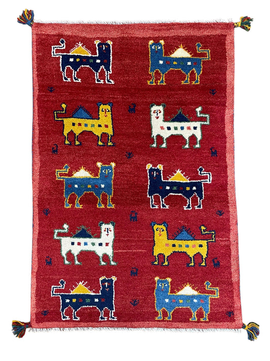 【オンライン限定】ギャッベ 118cm x 83cm RJ12628