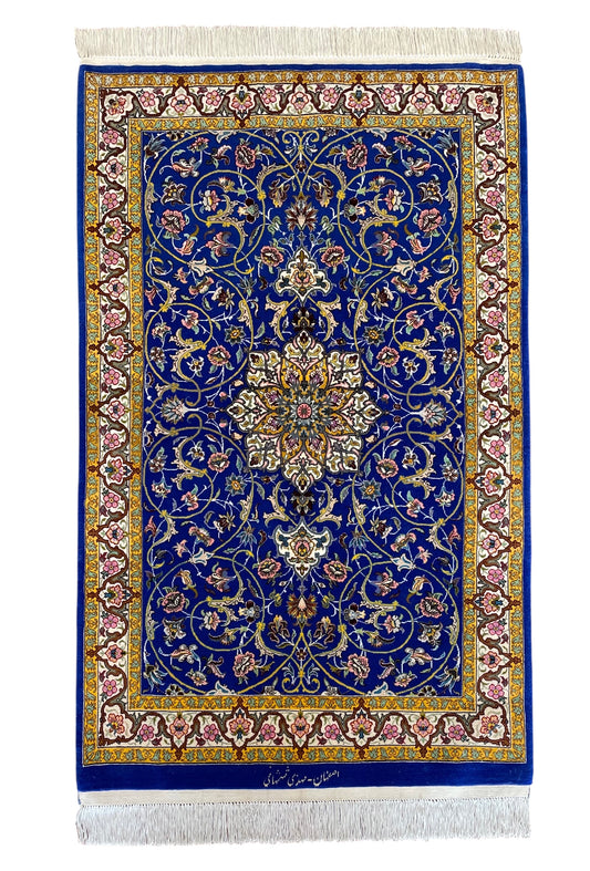 【オンライン限定】イスファハン シャッシャハーニ工房 143cm x 90cm A22610