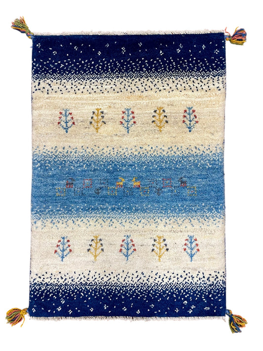 【オンライン限定】ギャッベ 92cm x 63cm RJ4301