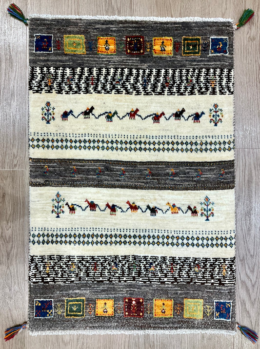 カシュクリギャッベ 90cm x 62cm RJ4938