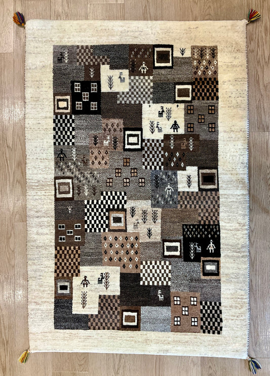 カシュクリギャッベ 136cm x 90cm BT14878