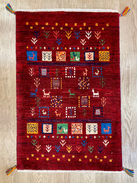 カシュクリギャッベ 95cm x 63cm RJ8945