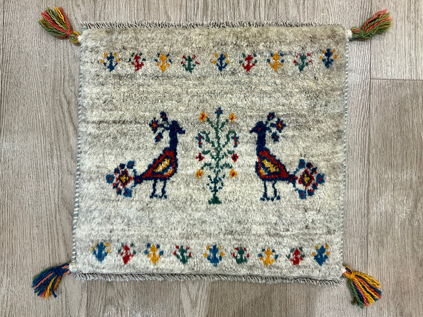 ギャッベ 44cm x 41cm AJ23917