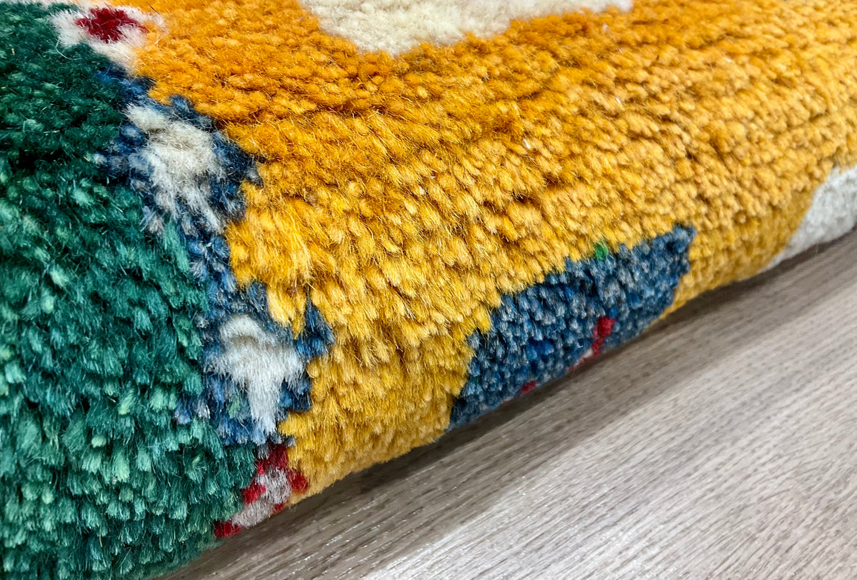 【福岡店】ギャッベ 43cm x 40cm Z3522