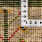 ギャッベ 45cm x 42cm Z1770