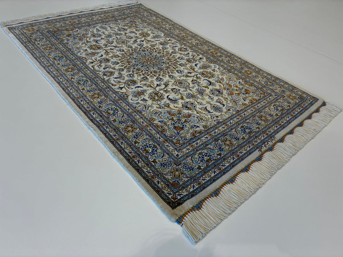 【千葉店】カシャーンシルク ネギン工房 92cm x 58cm NT13856