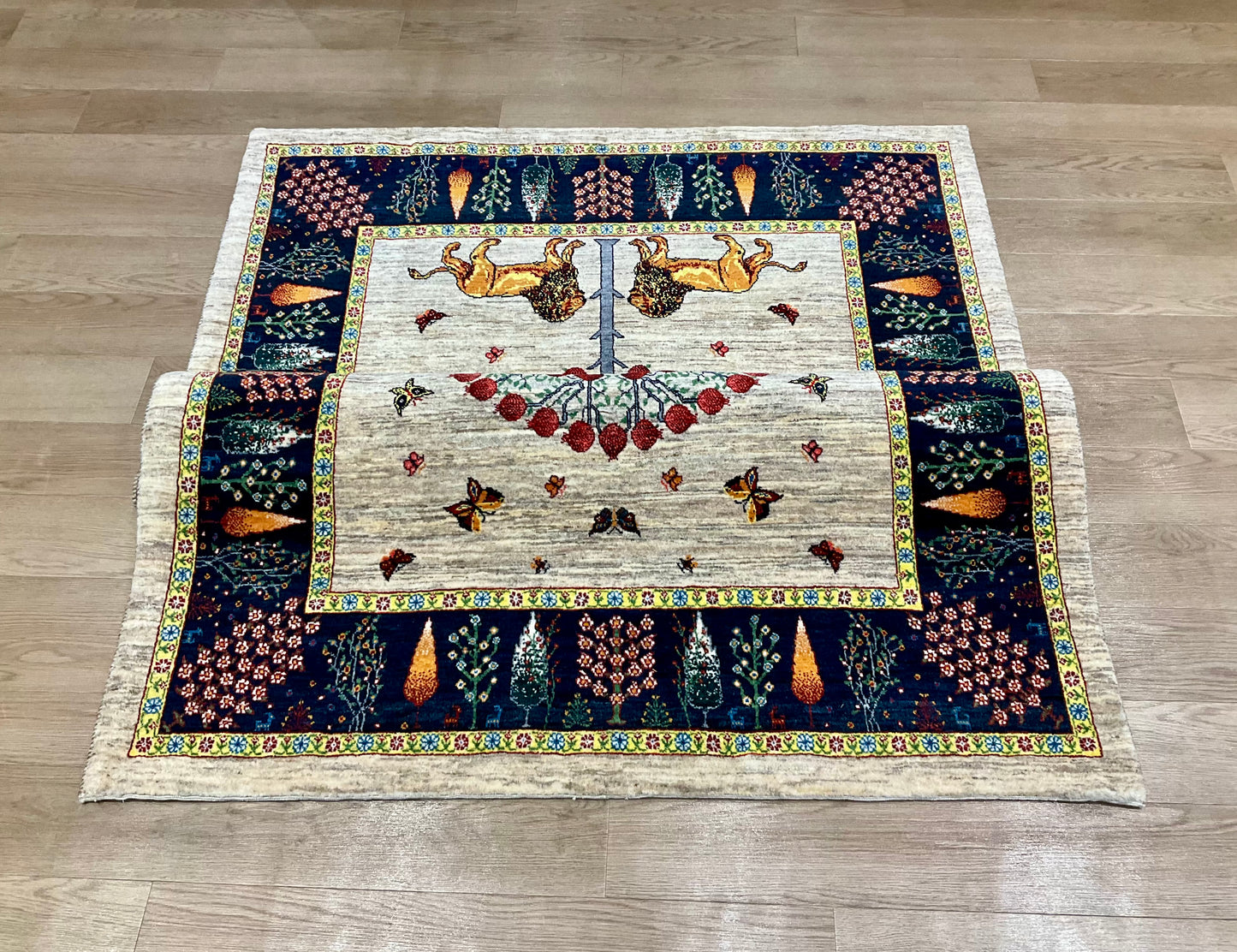 カシュクリギャッベ  200cm x 152cm RJ16073