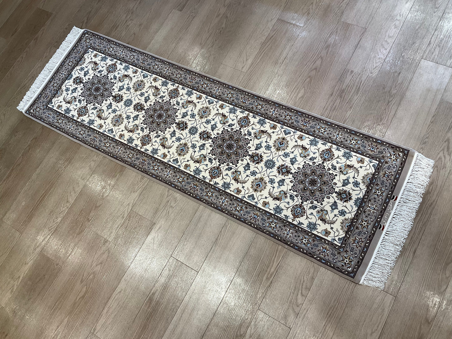 イスファハン ダーバリ工房 203cm x 64cm B6868