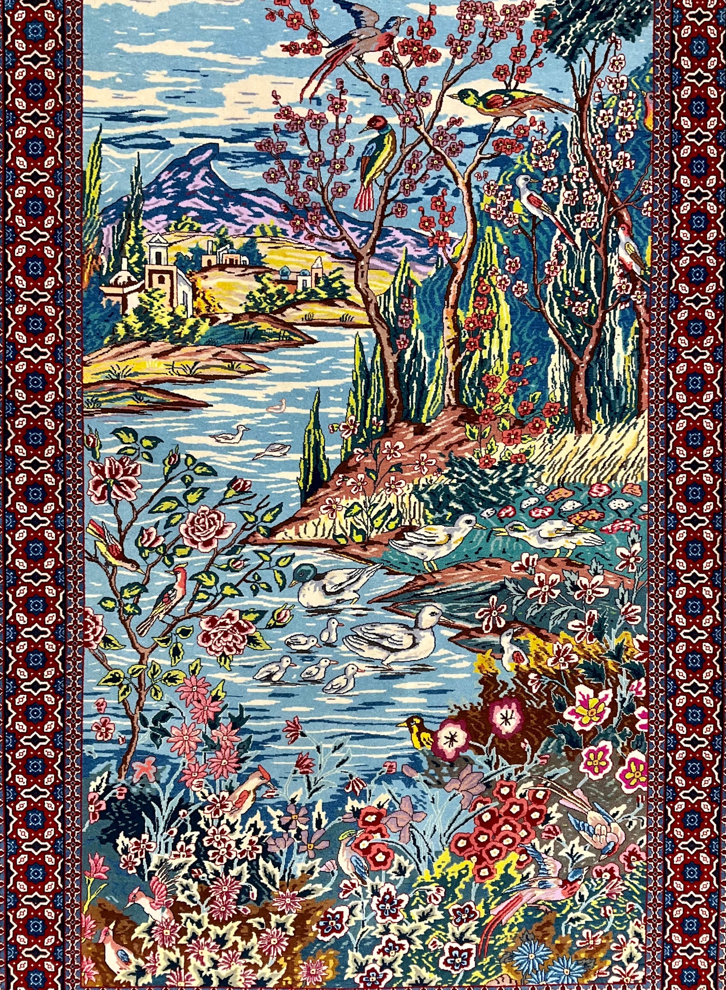 イスファハン (オールド) セイラフィアン工房 153cm x 97cm JM198