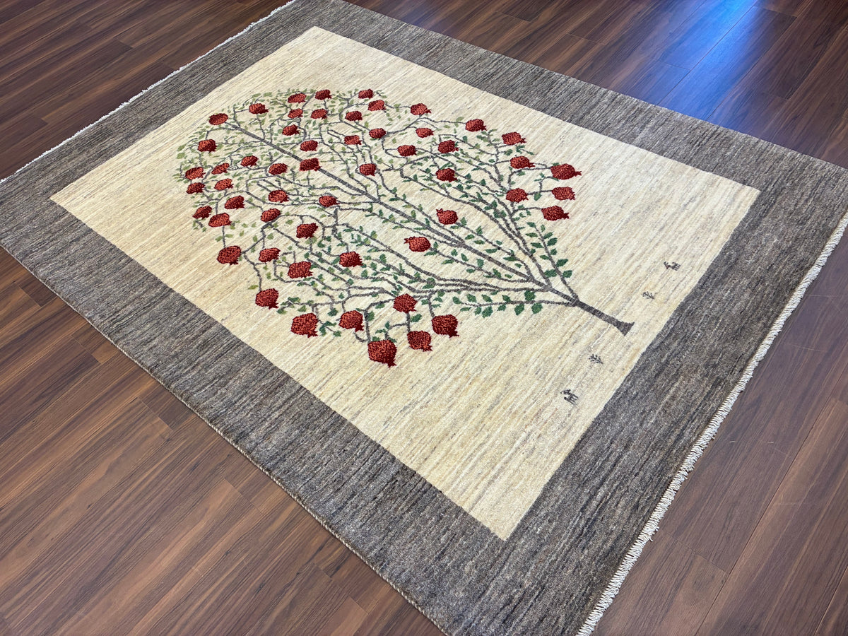 【千葉店】カシュクリギャッベ  213cm x 153cm RJ15370