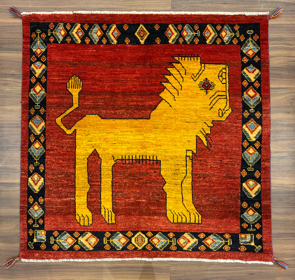 【千葉店】ギャッベ アマレバフト 116cm x 118cm RJ12413
