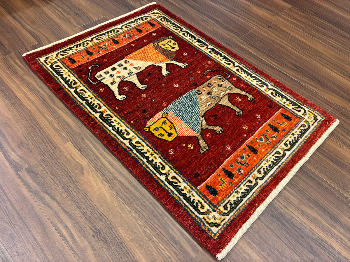 【千葉店】カシュクリギャッベ 89cm x 62cm RJ17291
