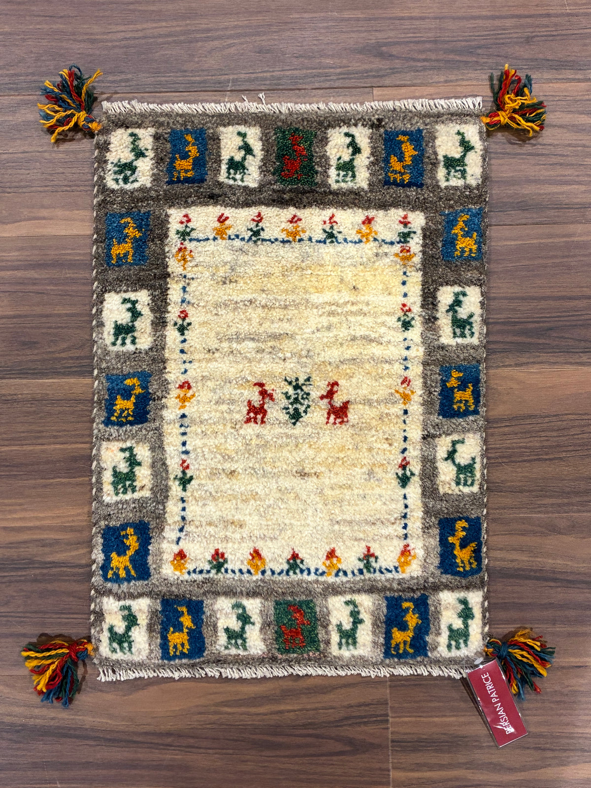 【千葉店】ギャッベ 57cm x 41cm NN19630