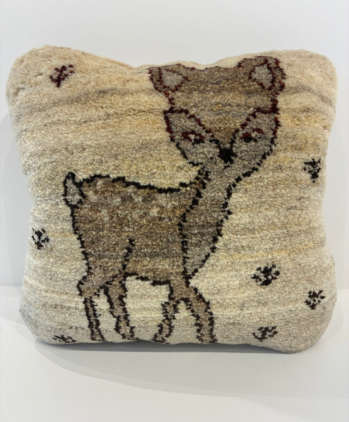 【千葉店】ギャッベクッション 47cm x 51cm Z2880