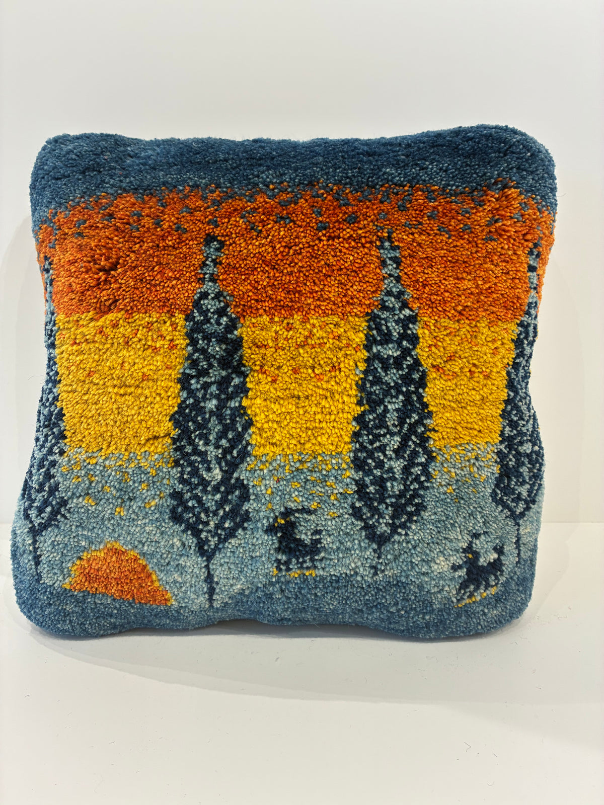 【千葉店】ギャッベクッション 48cm x 50cm Z2872
