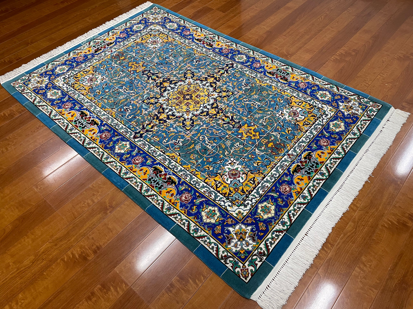 【オンライン限定】イスファハン シャッシャハーニ工房 192cm x 130cm A22591